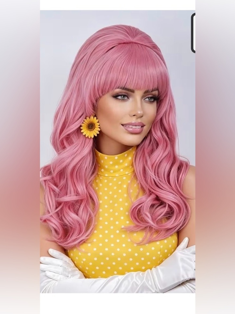 Pink Long Wavy Synthetic Wig - Stylish Women’s Hairpiece NWT